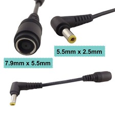 DC Power 5.5x2.5mm Male to 7.9x 5.5mm Female Adapter Cable for Lenovo IBM Laptop
