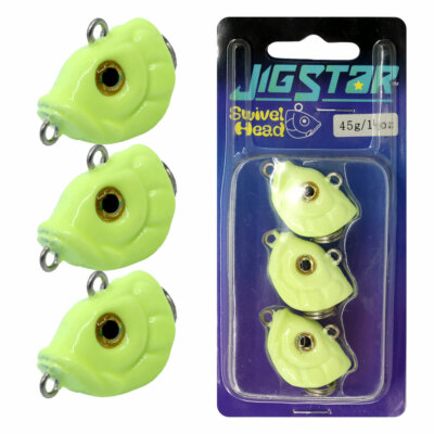 Jig Star Monster Swivel Jig Heads Lumo 45g Qty Australia