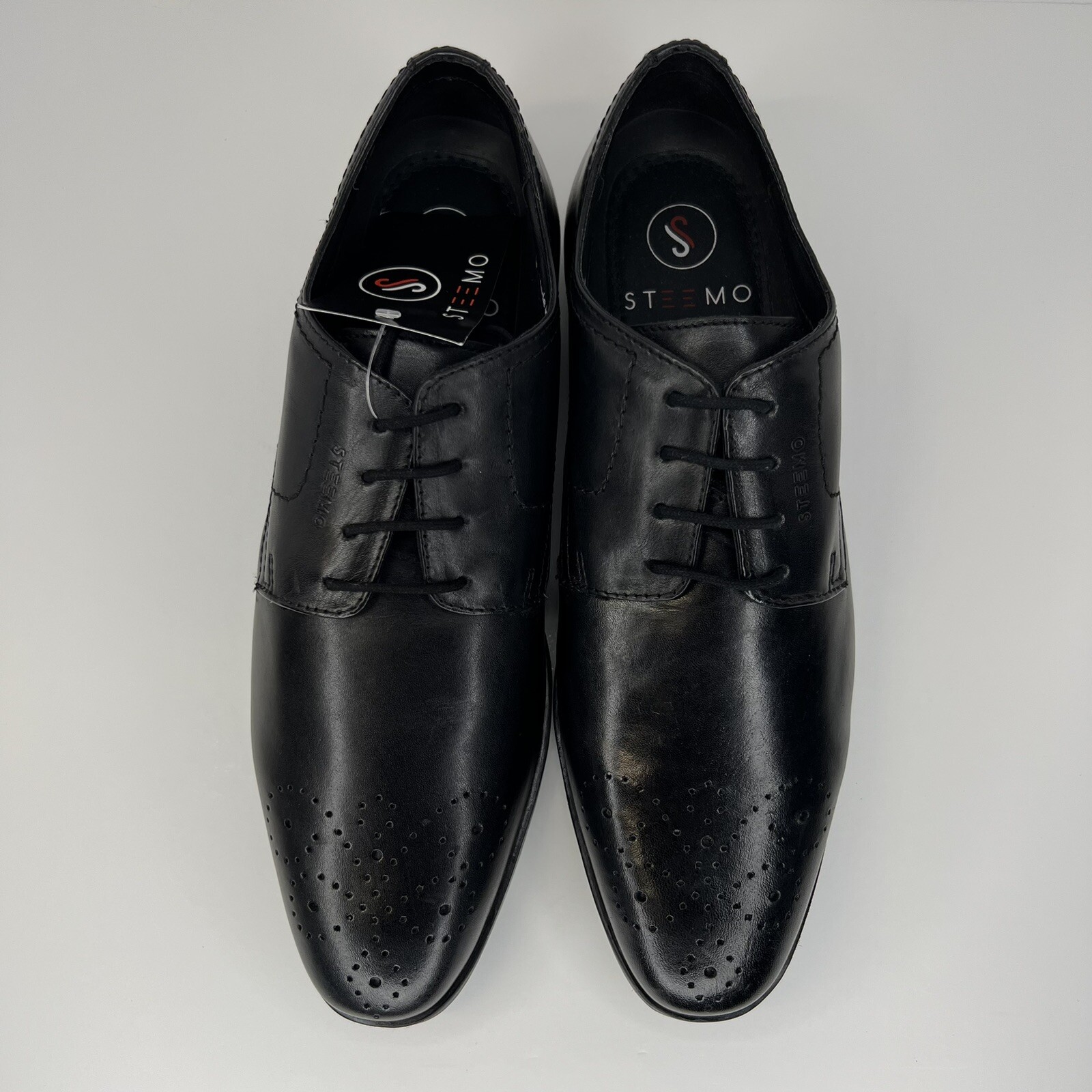 SAOLA Steemo scarpe eleganti stringate uomo taglia 8 5 stringate tacco basso eleganti Oxford