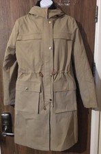 Next Camel Brown Glam Parka Coat With Removable Quilted Jacket Inner - Uk 20