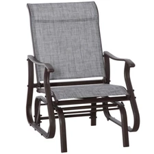 Glider Chair Patio Glider Has A Smooth and Quiet Gliding Motion