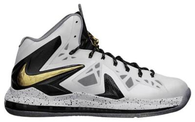 lebron 10 black white gold