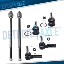 Front Upper Ball Joints Inner Outer Tierods for 2006 - 2012 Dodge Ram 1500 5 Lug