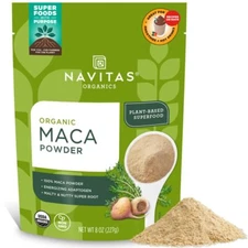 Navitas Organics Maca Powder 8 Ounce USDA Organic Non GMO Vegan Adaptogen