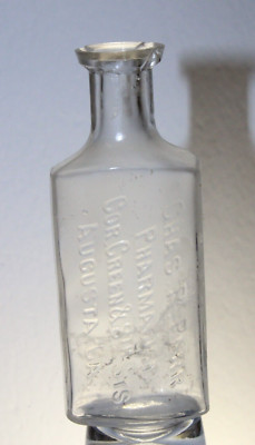 AUGUSTA GA MEDICINE BOTTLE CHAS R PARR PHARMACY  4 3/8''
