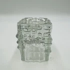 VTG Sklo Union Rosice Glass Candle Holder Vladisla Urban Czech Melting Ice MCM