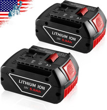 2X 5.0Ah For Bosch BAT618 BAT609 BAT612 18V Volt Lithium-Ion Battery Pack BAT620