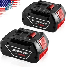 2X 5.0Ah For Bosch BAT618 BAT609 BAT612 18V Volt Lithium-Ion Battery Pack BAT620
