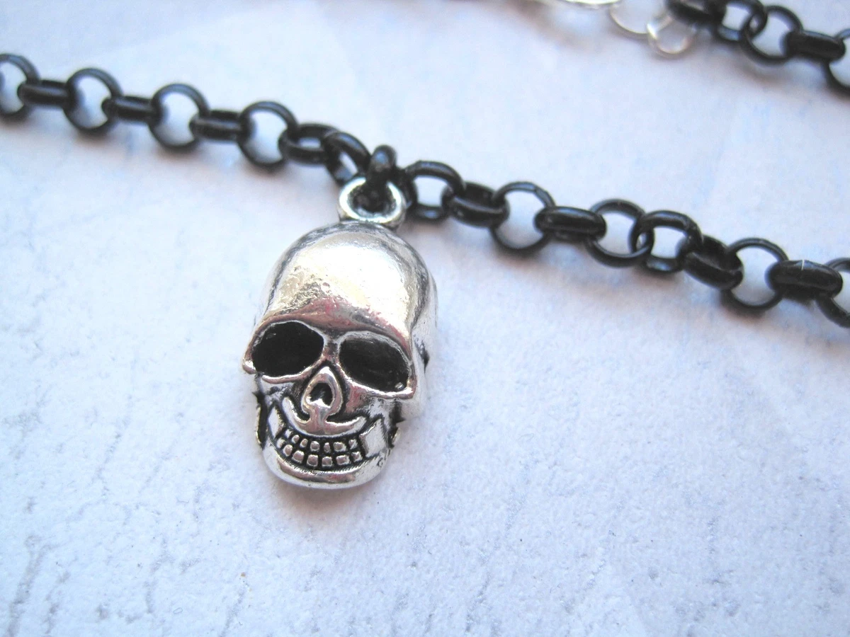 Skull ankle best sale bracelet