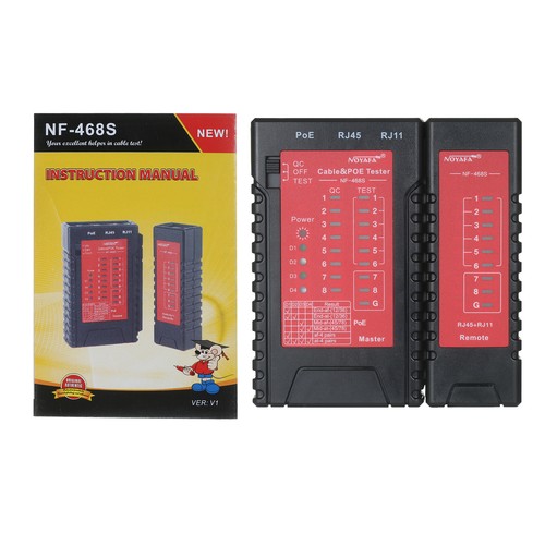 NOYAFA RJ45 RJ11 Network Cable & PoE Tester Line Tester Lan Y6T8 - Picture 2 of 11