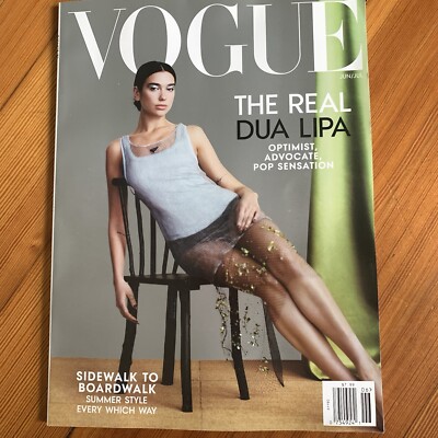 dua lipa June 2022 VOGUE USA METALLIC MAGAZINE euphoria hunter Schafer for Prada