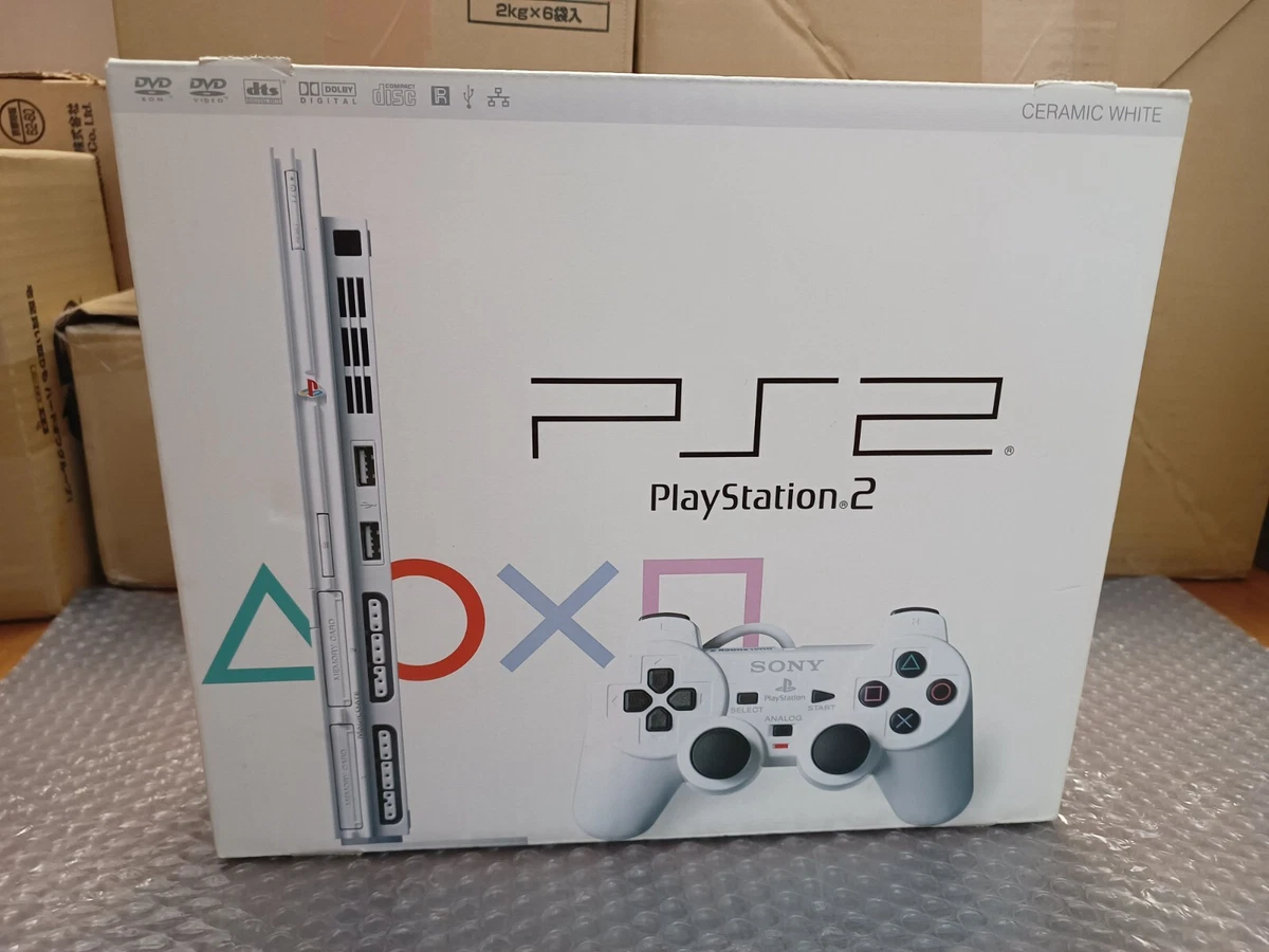 NEW PlayStation 2 Ceramic White SCPH 79000 PS2 *CLEAN BOX FOR COLLECTION*