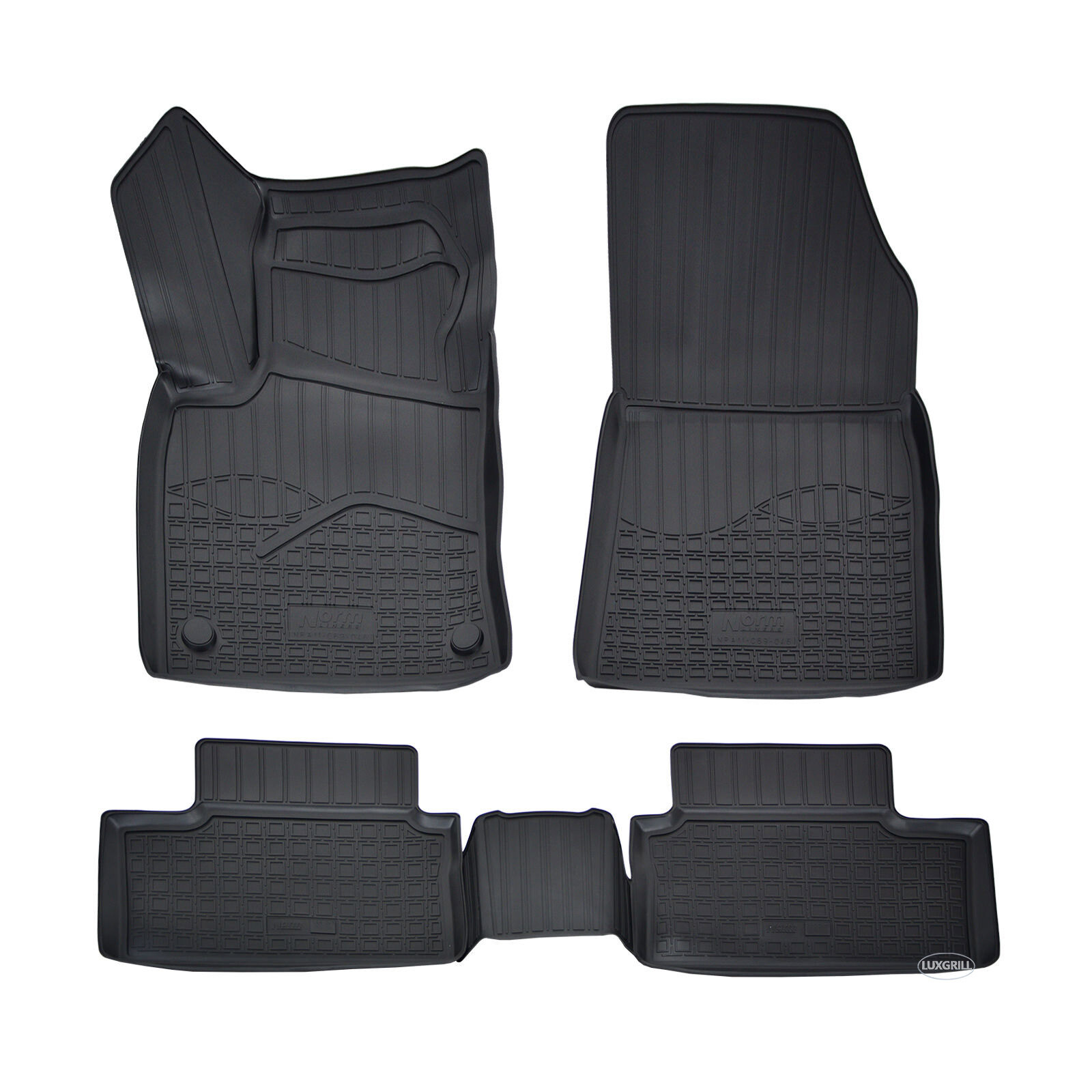 Tapis de sol 3D haut de gamme en caoutchouc thermoformé pour Renault Clio 5