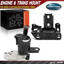 2x Engine Motor & Transmission Mount for Mazda 2 2011 2012-2014 Automatic Trans.