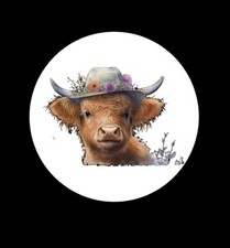 Adorable COW ENVELOPE SEALS LABELS STICKERS 1.2" ROUND Cute Beautiful Great Deal
