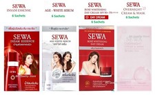 SEWA Insam Essence Rose Whitening Day Cream Overnight Mask Serum 6 sachets/box