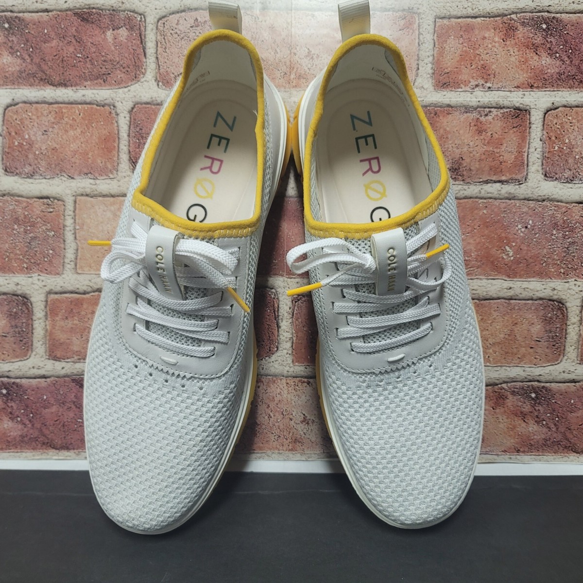 Cole Haan Generation Zerogrand Golf White Yellow Water Resistant 10.5 Cole Haan makes golf shoes now! Gimme that main image 4
