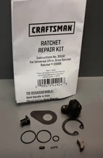 Craftsman 33102 1/4 Ratchet Repair Rebuild Kit For Universal 33068 Quick Release