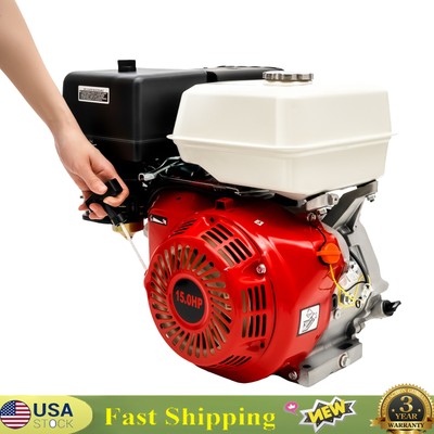 420CC Engine OHV Horizontal Gas Engine Recoil Start Go Kart Motor 15HP 4Stroke
