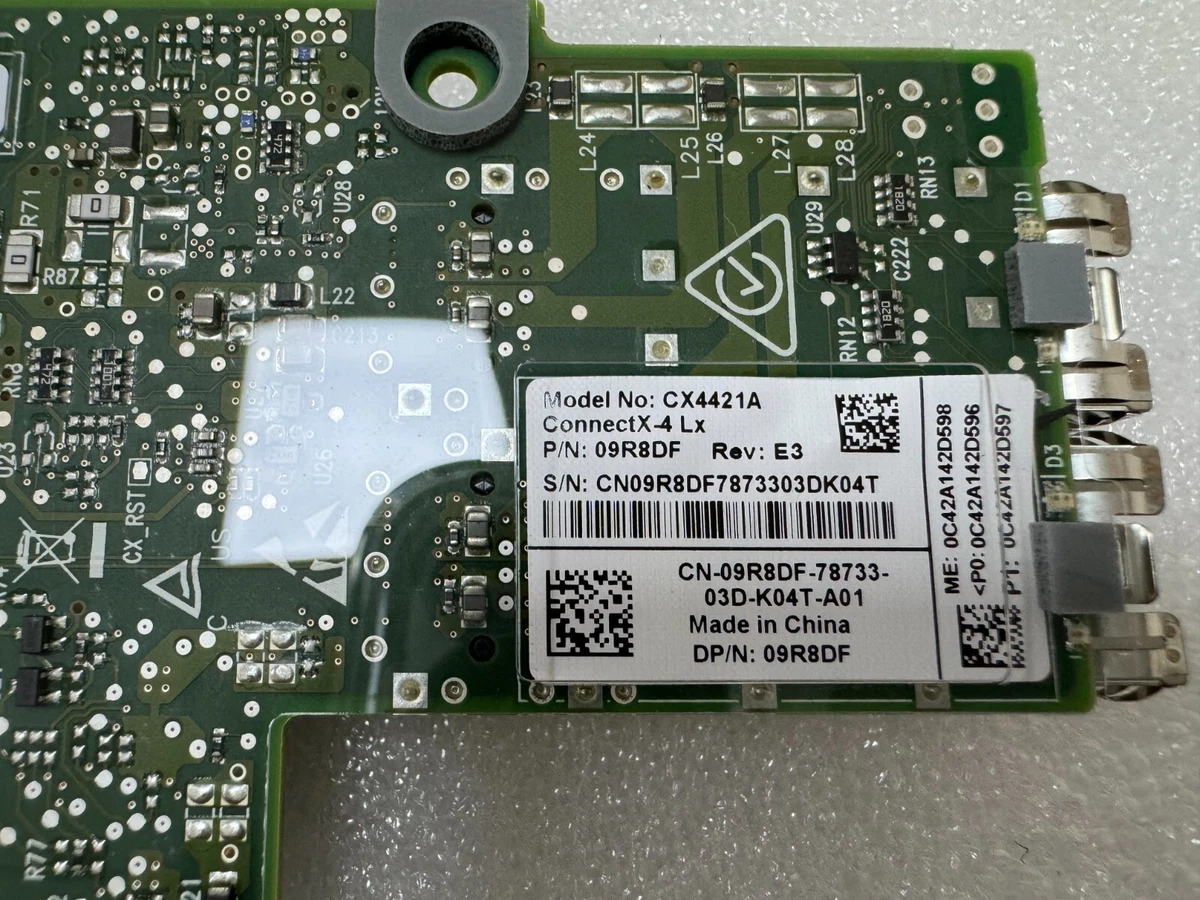 Dell 9R8DF Mellanox ConnectX-4 Lx CX4421A 2-Port 25GbE SFP28