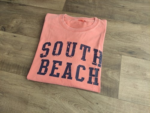 T-shirt Homme Coton Fruit Of The Loom - Taille M - Bleu Aqua Avec Motif Rafale - Neuf Avec étiquettes