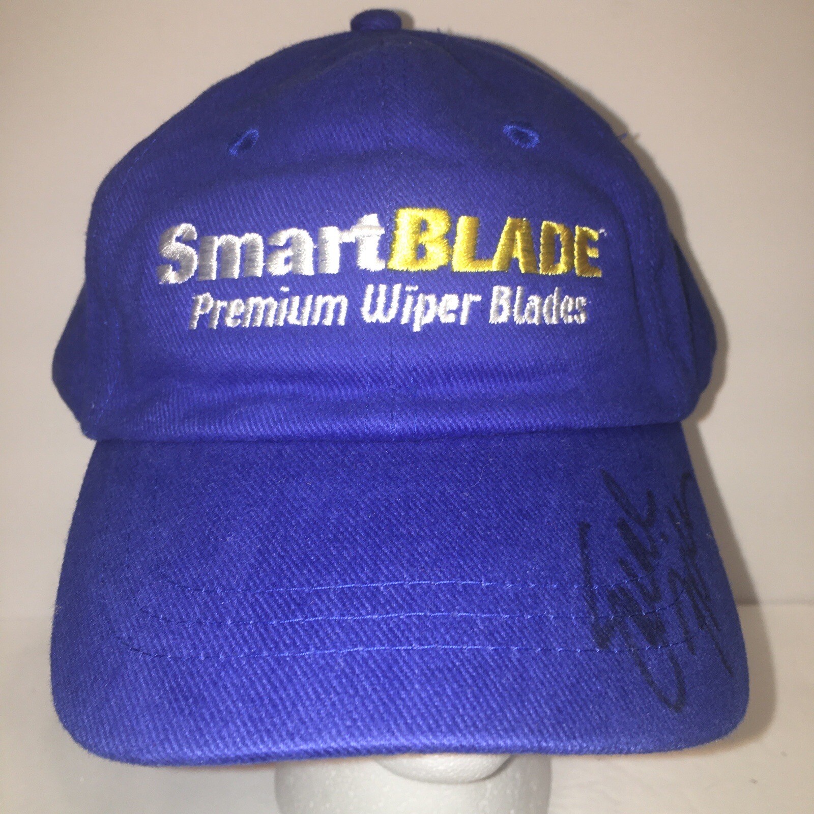 NASCAR Sponsor Smart Blade Wiper Racing Autographed Signed Baseball Hat