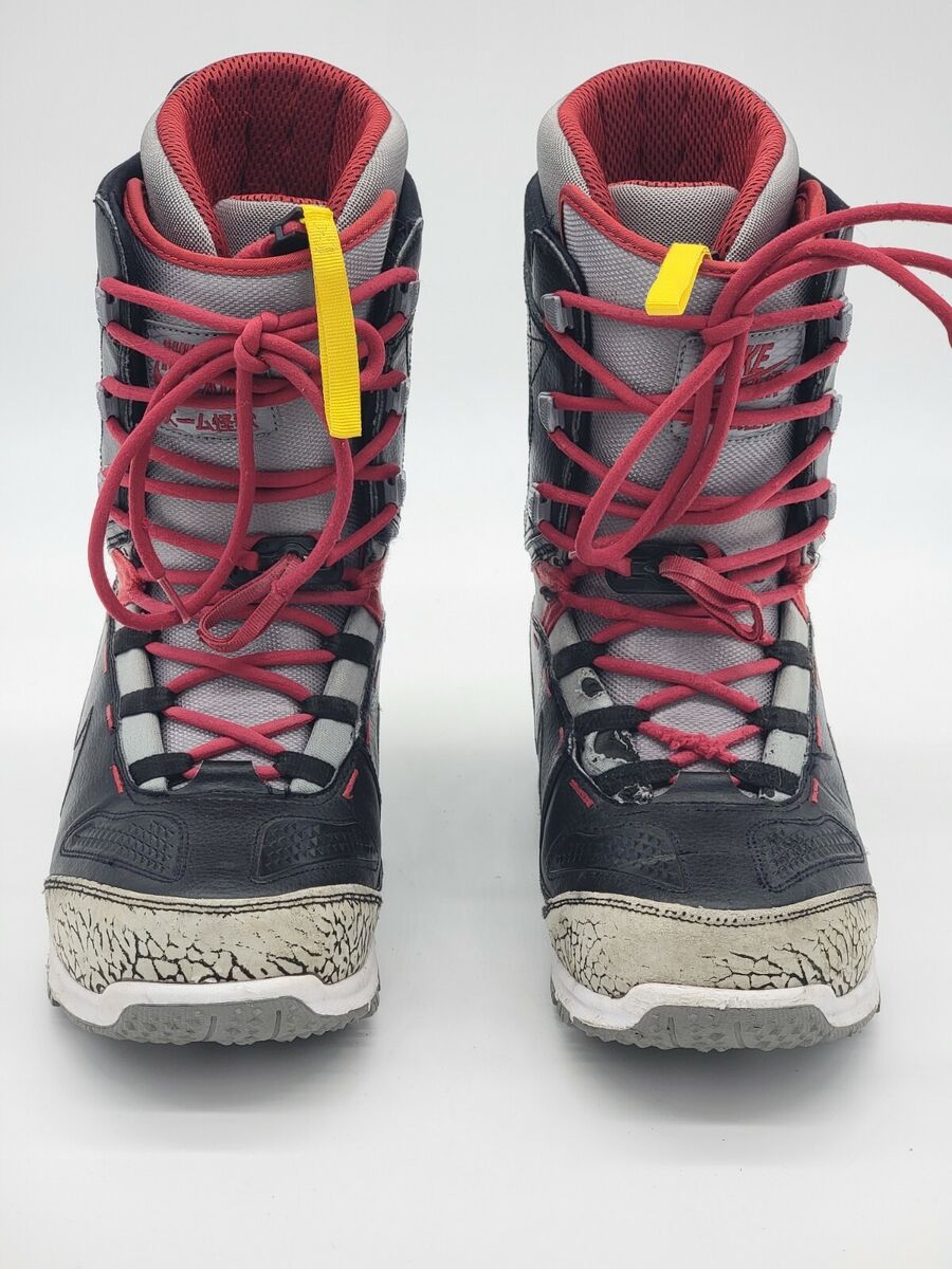 Nike Zoom Kaiju Black Cement Snowboard Boots 376276-003 Men's Size 9.5 US