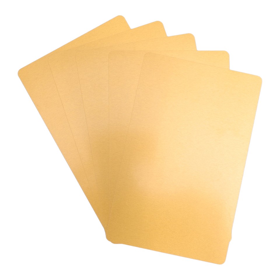 50 Sheets Metal Business Card Heat Transfer Aluminum Business Cards