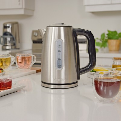 1.7L Electric Kettle Temperature Control Fast Boil Stainless Steel Tea Kettle