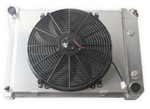 21"W Radiator CC571 For 74-81 Chevy Camaro 78-87 Monte Carlo SBC 3Row Fan Shroud - Picture 4 of 12