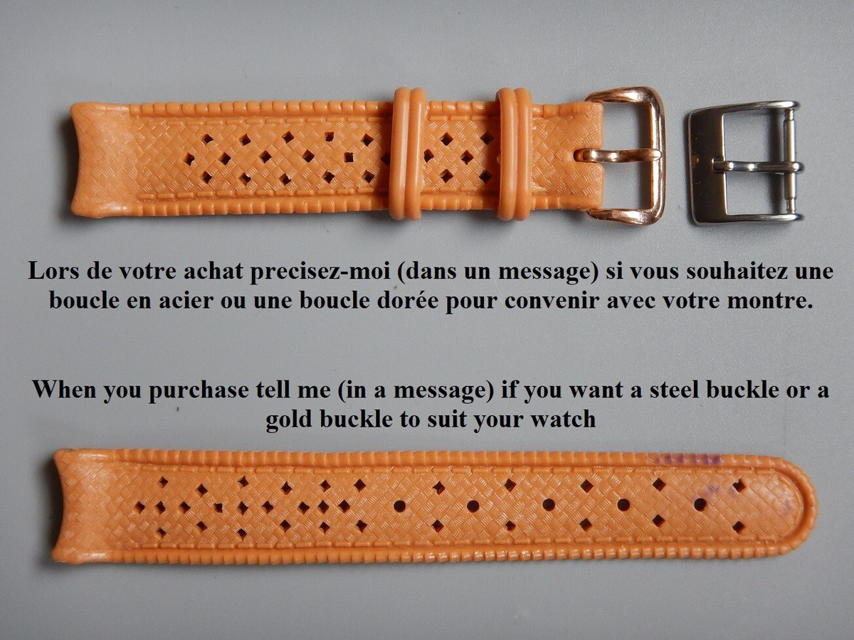 Bracelet De Montre Vintage En Cuir Véritable, Anses Soudées - Largeurs 6,8,10,16 Mm - Couleurs Vert, Marron, Noir - Occasion