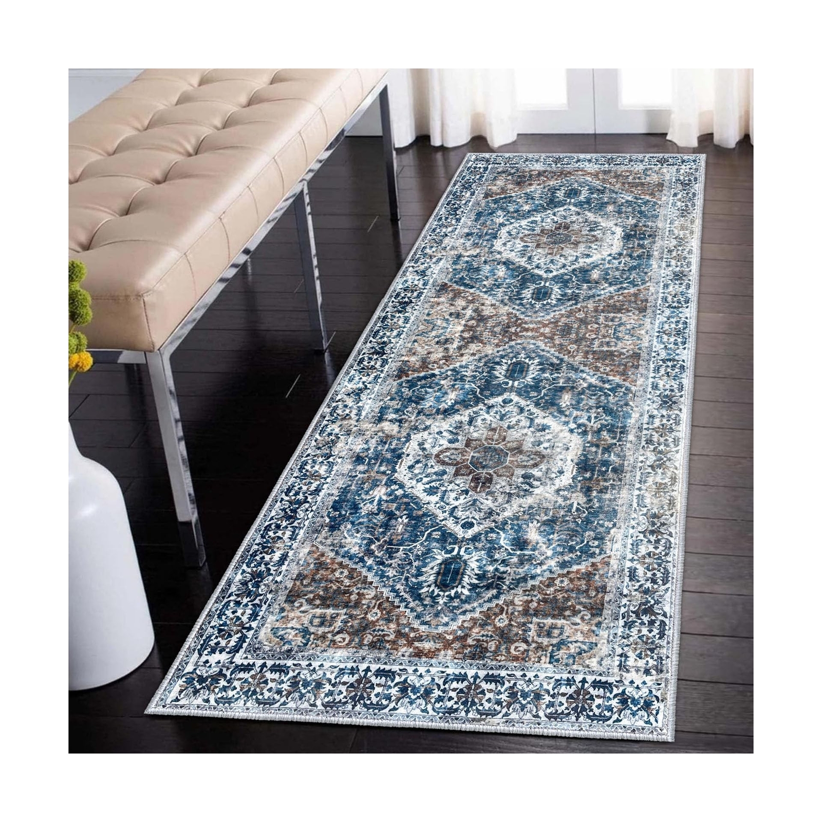 KOZYFLY Hallways Runner Rug 2x6 Ft Washable Tufted Rugs, Non Slip ...