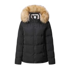 Ladies Soulcal Waist Length Comfortable 2 Zip Bubble Jacket Size Uk 14 ( L )