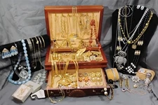 Vtg-Now Signed Unsigned Wearable 67 Piece Lot Vogue,Kramer,RL,KFolly,Napier,ETC