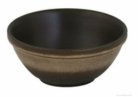 Orginal Bunzlauer Keramik SchüSsel (MüSlischüSsel) Ø17.7Cm; V=0.6 L Im Dek Braun
