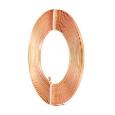 Flat Jewelry Craft Wire, 3mm 18 Gauge Aluminum Craft Wire Copper