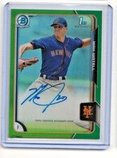 2015 Bowman  Chrome Max Wotell  1st Bowman Auto Green  SN /99 - New York Mets