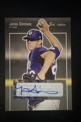 2007 Just Minors - Just Rookies James Simmons #JR-53 Autographs (AU, RC)