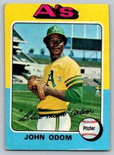1975 Topps Baseball #69 John Odom Athletics
