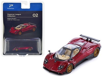 PosterCars H02B 1/64 Pagani Zonda F Rosso Dubai Red Metallic