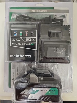 Metabo HPT Multi-Volt 36V/18V Battery Rapid Charger UC18YSL3 & BSL36B18 New!