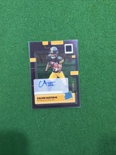 2022 Panini Clearly Donruss Rated Rookie Calvin Austin III Auto /175 #86