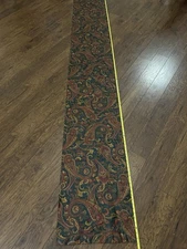 Croscill Home Derby Green Gold Red Window Valance 110”x17”  Rod Pocket 3”