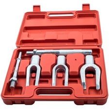 5 Piece Tie Rod Ball Joint Pitman Arm Seperator Removal Tool Kit Ball Joint Sepa