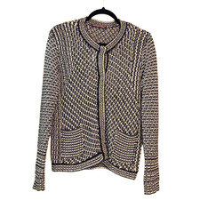 Comptoir des Cotonniers Cardigan Sweater Jumper Loose Knit sz XL Snap Closure