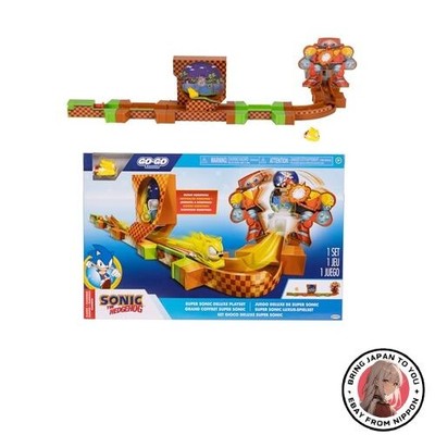 Sonic the Hedgehog GoGo Racers Deluxe Spielset mit Super Sonic-Druckgussfigur.