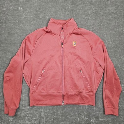 Nike Jacket Womens Large Pink Dri Fit Full Zip Court Tennis NikeCourt CV4701-691