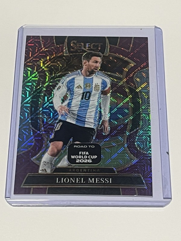 Lionel Messi - Purple Mojo Prizm #56 Argentina 2025-26 Select FIFA World Cup