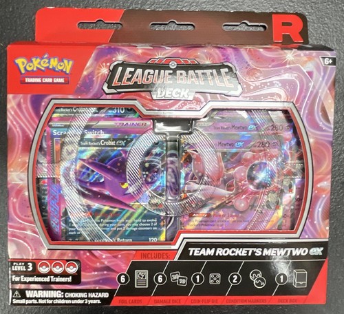 Pokemon TCG Team Rocket's Mewtwo ex League Battle Deck Factory Sealed Box BNB644