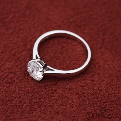 18 kt Weißgold 1,15 kt Diamant Verlobungsring - siehe vollständige Beschreibung unten